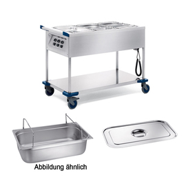 food serving trolley SAW 3 incl. 2 GN containers | 2 GN lids product photo