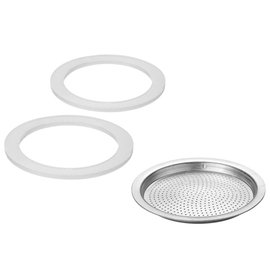 2 silicone sealing rings and 1 filter plate for »Brasilia Plus« espresso maker, 4 cups product photo