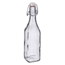 clip lock bottle 500 ml glass square H 265 mm product photo