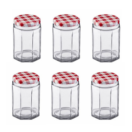 preserving jar hexagonal 270 ml with screw cap product photo