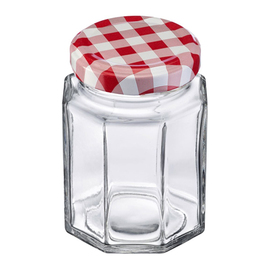 preserving jar hexagonal 190 ml with screw cap product photo