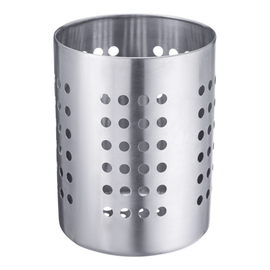 cutlery quiver stainless steel perforated Ø 100 mm H 130 mm product photo