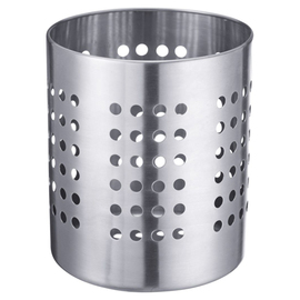 cutlery quiver stainless steel perforated Ø 120 mm H 135 mm product photo