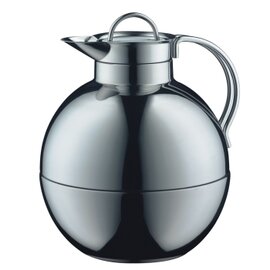 vacuum jug KUGEL 0.94 ltr stainless steel shiny vacuum -  tempered glass screw cap  H 200 mm product photo
