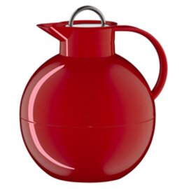 vacuum jug KUGEL 0.94 ltr red smooth vacuum -  tempered glass screw cap product photo