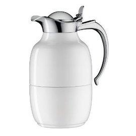 vacuum jug HELENA 1 ltr aluminum white vacuum -  tempered glass hinged lid product photo