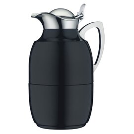 vacuum jug JUWEL 1 ltr metal black vacuum -  tempered glass hinged lid product photo