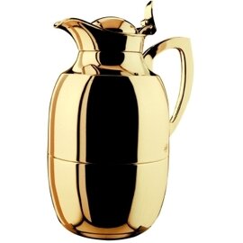 vacuum jug JUWEL 0.3 ltr brass golden coloured vacuum -  tempered glass hinged lid product photo