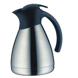 vacuum jug BONO 1 ltr stainless steel black matt screw cap  H 210 mm product photo