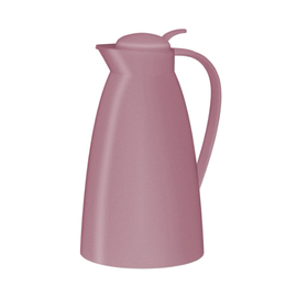 vacuum jug ECO 1 ltr pink matt vacuum -  tempered glass screw cap | one-hand operation product photo