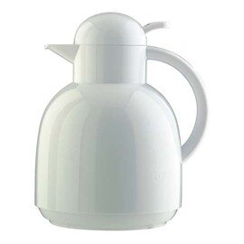 Special item | vacuum jug DIANA 1 ltr white shiny vacuum -  tempered glass screw cap product photo