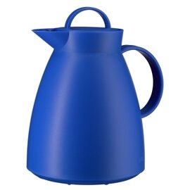 Insulated jug Dan, GV 1,0 L, made of high-quality plastic with &quot;frosted&quot; surface, alfiDur-vacuum hard-glass insert, cobalt blue product photo