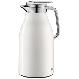 vacuum jug SKYLINE 1.5 ltr stainless steel white | one-hand operation product photo
