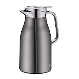 vacuum jug SKYLINE 1.0 ltr stainless steel grey | one-hand operation product photo