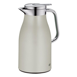 vacuum jug SKYLINE 1.0 ltr stainless steel silver coloured | one-hand operation product photo