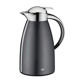 vacuum jug SIGNO 1 ltr stainless steel black | one-hand operation product photo