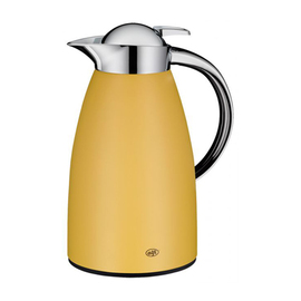 vacuum jug SIGNO 1 ltr stainless steel yellow | one-hand operation product photo
