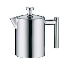 tea pot stainless steel with lid single-walled 600 ml H 142 mm product photo