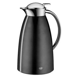 Insulated jug Gusto, 1.0 ltr. Approx. 8 cups, metal lacquered, alfiDur-vacuum-hard-glass insert, rotary knob with one-hand operation, liquid platinum product photo