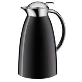 vacuum jug GUSTO 1 ltr metal black vacuum -  tempered glass screw cap product photo