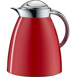 vacuum jug GUSTO TEA 1 ltr metal red vacuum -  tempered glass screw cap product photo