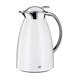 vacuum jug GUSTO 0.65 ltr stainless steel white shiny | one-hand operation product photo