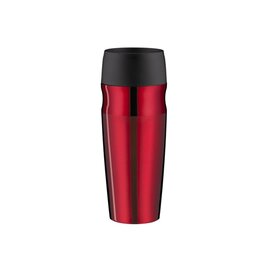 insulating drinking cup ISO MUG 0.35 l stainless steel red pressure cap  H 217 mm product photo
