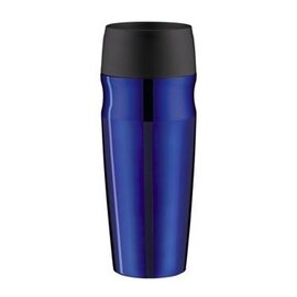 insulating drinking cup ISO MUG 0.35 l stainless steel blue pressure cap  H 217 mm product photo