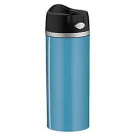 insulating drinking cup ISO MUG PERFECT 0.35 l stainless steel aquamarin blue pressure cap  H 211 mm product photo