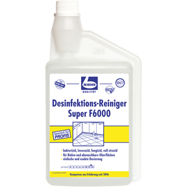 disinfectant cleaner super F6000 1 litre dosing bottle suitable for washable surfaces product photo