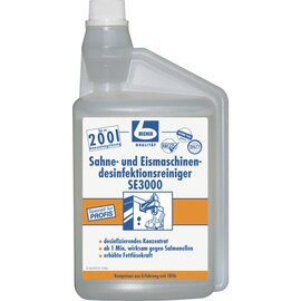cream machine disinfectant|ice cream machine disinfectant SE 3000 1 litre bottle product photo