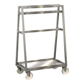 meat trolley 2 swivel castors|2 fixed castors 1600 mm  x 700 mm  H 1805 mm product photo