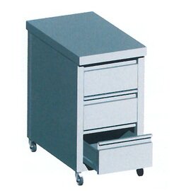 drawer unit 425 mm  x 700 mm  H 775 mm with Fold on all sides with 3 drawers product photo
