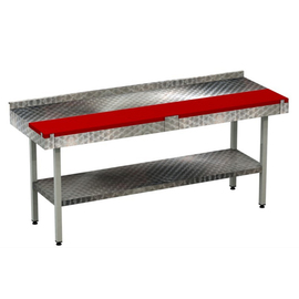 tiered butcher's table upstand 50 mm at the back deposit shelf L 1200 mm W 700 mm H 900 mm product photo