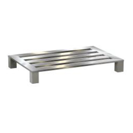 flat pallet aluminium | 4 feet | 3 longitudinal bars | 1200 mm x 800 mm H 150 mm product photo