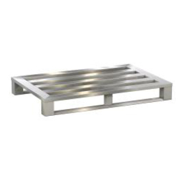 flat pallet aluminium with 2 runners | 3 longitudinal bars | 1200 mm x 800 mm H 150 mm product photo