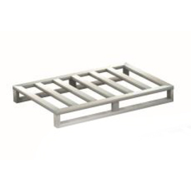 flat pallet stainless steel with 2 runners | 5 crossbars | 1200 mm x 800 mm H 150 mm product photo