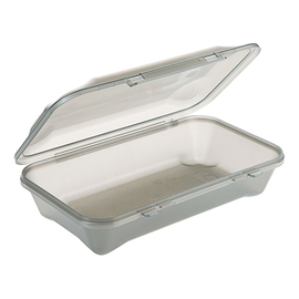 reusable meal tray GN 1/4 PP grey | 1 compartment 1250 ml product photo