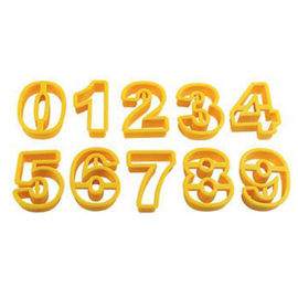 cookie cutter numbers | 15 cookie cutters small product photo