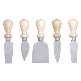 set of cheese knives straight blade smooth cut blade length 6 cm  L 13 cm product photo