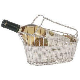 wine decantation basket steel oval 240 mm  x 110 mm  H 180 mm product photo