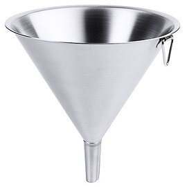 funnel 400 ml stainless steel  Ø 140 mm passage Ø 22 mm  H 165 mm product photo