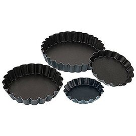 non-stick tortelette mould black non-stick coated Ø 60 mm  H 10 mm product photo