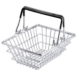 mini shopping basket metal 140 mm  x 100 mm  H 50 mm product photo