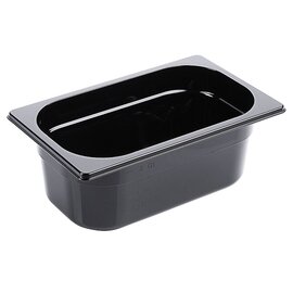 GN container GN 1/4  x 100 mm plastic black product photo