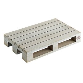 wooden mini pallet wood grey  L 200 mm  B 130 mm  H 35 mm product photo