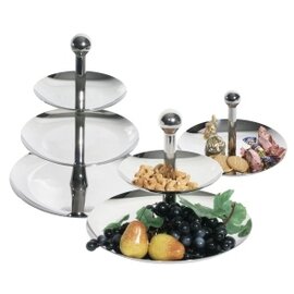 bowl etagere stainless steel | 1 shelf  H 125 mm product photo