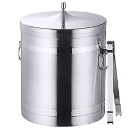 ice bucket with lid 1 ltr stainless steel double-walled  Ø 125 mm  H 180 mm product photo