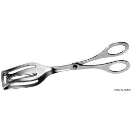 pastry tongs stainless steel 18/10 slotted shiny  L 200 mm product photo