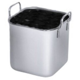 bain marie insert 7.5 ltr stainless steel square  H 75 mm product photo